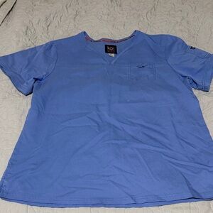 koi Men's Short Sleeve Scrub Top - Light Blue